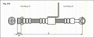 TRISCAN 815043109 -  Тормозной шланг