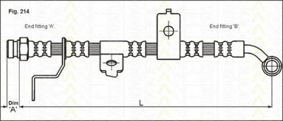 TRISCAN 815043117 -  Тормозной шланг