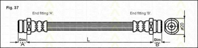 TRISCAN 815043200 -  Тормозной шланг