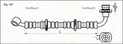 TRISCAN 815069107 -  Тормозной шланг