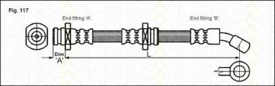 TRISCAN 815069109 -  Тормозной шланг