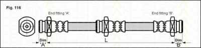TRISCAN 815069204 -  Тормозной шланг