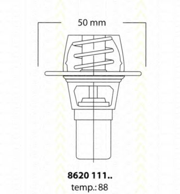 TRISCAN 862011191 -  Термостат, охлаждающая жидкость
