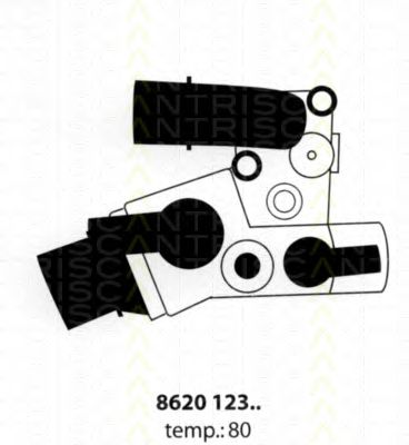 TRISCAN 862012380 -  Термостат, охлаждающая жидкость