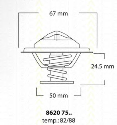 TRISCAN 86207588 -  Термостат, охлаждающая жидкость