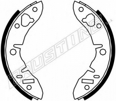 TRUSTING 007007 -  Комплект тормозных колодок