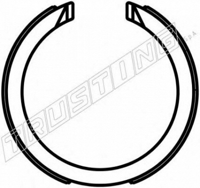 TRUSTING 027008 -  Комплект тормозных колодок, стояночная тормозная система
