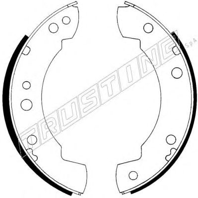 TRUSTING 040093 -  Комплект тормозных колодок