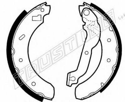 TRUSTING 040134 -  Комплект тормозных колодок