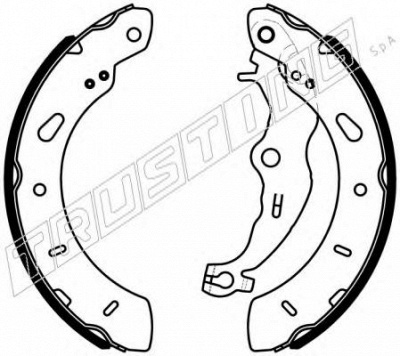 TRUSTING 040165 -  Комплект тормозных колодок