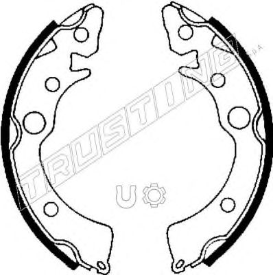 TRUSTING 044007 -  Комплект тормозных колодок