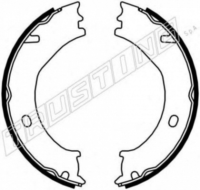TRUSTING 045001 -  Комплект тормозных колодок, стояночная тормозная система