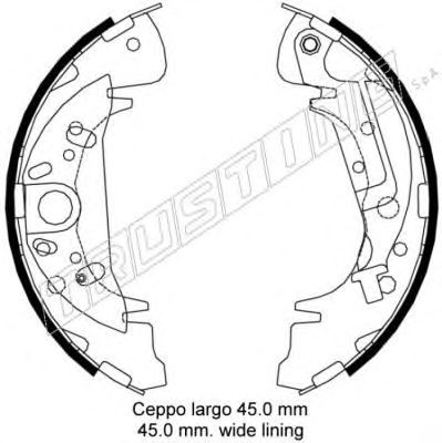 TRUSTING 046207y -  Комплект тормозных колодок
