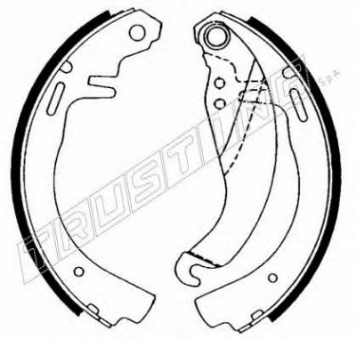 TRUSTING 073160 -  Комплект тормозных колодок