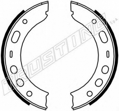 TRUSTING 083002 -  Комплект тормозных колодок, стояночная тормозная система