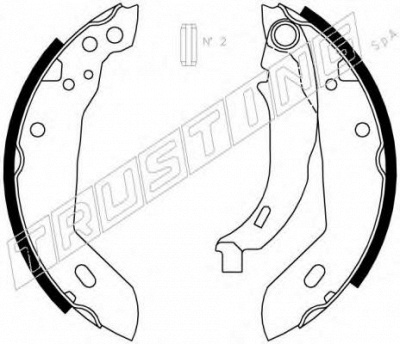 TRUSTING 088212 -  Комплект тормозных колодок