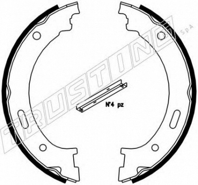 TRUSTING 088236 -  Комплект тормозных колодок, стояночная тормозная система