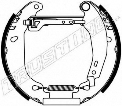 TRUSTING 6067 -  Комплект тормозных колодок