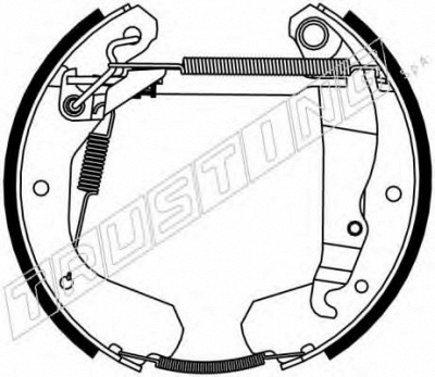 TRUSTING 6068 -  Комплект тормозных колодок