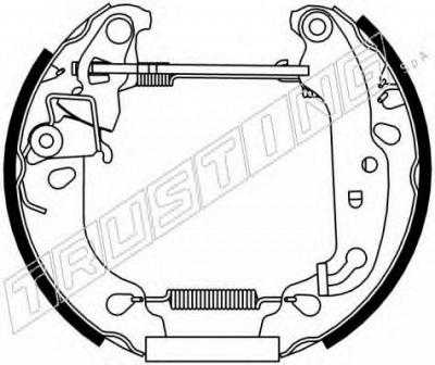 TRUSTING 6205 -  Комплект тормозных колодок