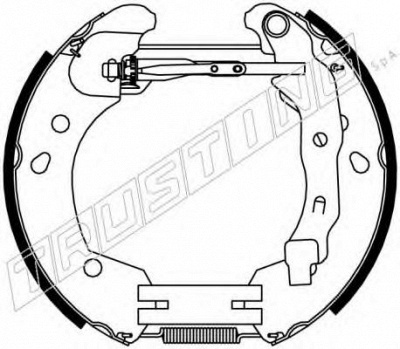 TRUSTING 6396 -  Комплект тормозных колодок