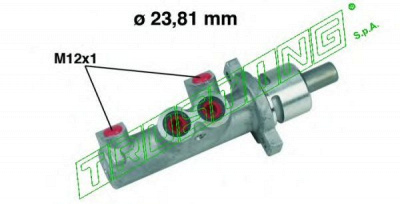 TRUSTING pf275 -  Главный тормозной цилиндр