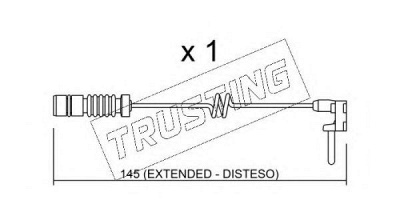 TRUSTING su161 -  Сигнализатор, износ тормозных колодок