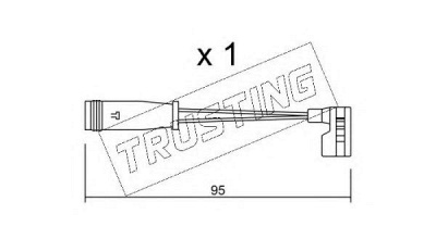 TRUSTING su164 -  Сигнализатор, износ тормозных колодок