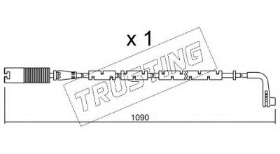 TRUSTING su206 -  Сигнализатор, износ тормозных колодок