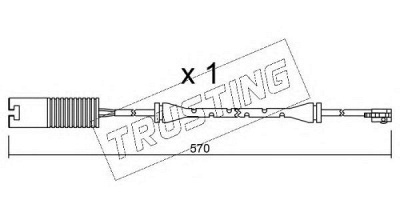 TRUSTING su208 -  Сигнализатор, износ тормозных колодок