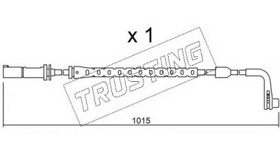 TRUSTING su221 -  Сигнализатор, износ тормозных колодок
