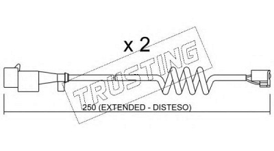 TRUSTING su227k -  Сигнализатор, износ тормозных колодок