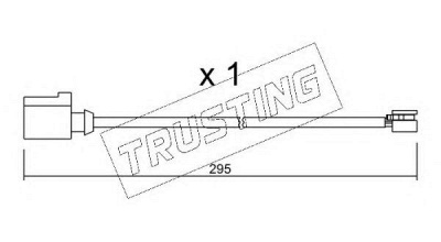 TRUSTING su273 -  Сигнализатор, износ тормозных колодок