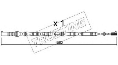 TRUSTING su275 -  Сигнализатор, износ тормозных колодок