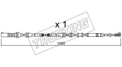 TRUSTING su276 -  Сигнализатор, износ тормозных колодок