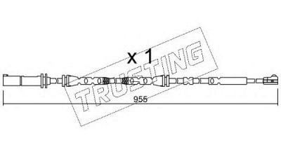 TRUSTING su280 -  Сигнализатор, износ тормозных колодок