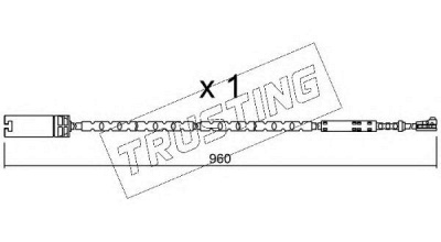 TRUSTING su281 -  Сигнализатор, износ тормозных колодок