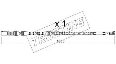 TRUSTING su284 -  Сигнализатор, износ тормозных колодок