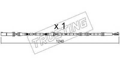 TRUSTING su288 -  Сигнализатор, износ тормозных колодок