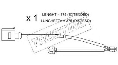 TRUSTING su294 -  Сигнализатор, износ тормозных колодок