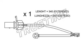 TRUSTING su295 -  Сигнализатор, износ тормозных колодок