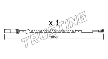 TRUSTING su310 -  Сигнализатор, износ тормозных колодок