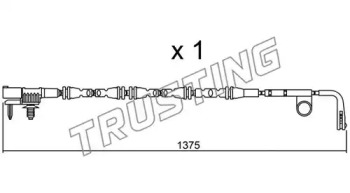 TRUSTING su315 -  Сигнализатор, износ тормозных колодок