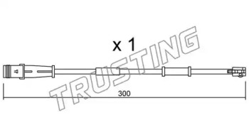 TRUSTING su320 -  Сигнализатор, износ тормозных колодок