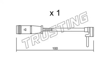 TRUSTING su330 -  Сигнализатор, износ тормозных колодок