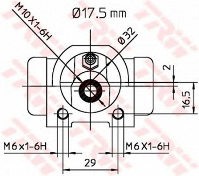 TRW bwc227 -  Колесный тормозной цилиндр