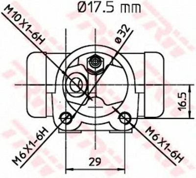 TRW bwc247 -  Колесный тормозной цилиндр