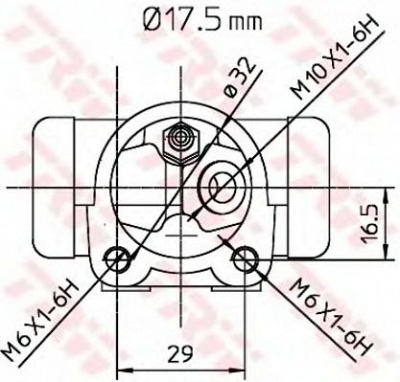 TRW bwc248 -  Колесный тормозной цилиндр