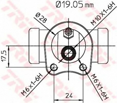 TRW bwd111 -  Колесный тормозной цилиндр