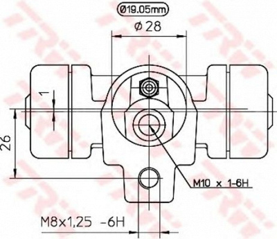 TRW bwd138 -  Колесный тормозной цилиндр